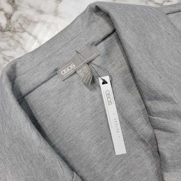 NWT ASOS Petite Glam Double Breasted Jersey Knit Oversized Blazer - Picture 3 of 3